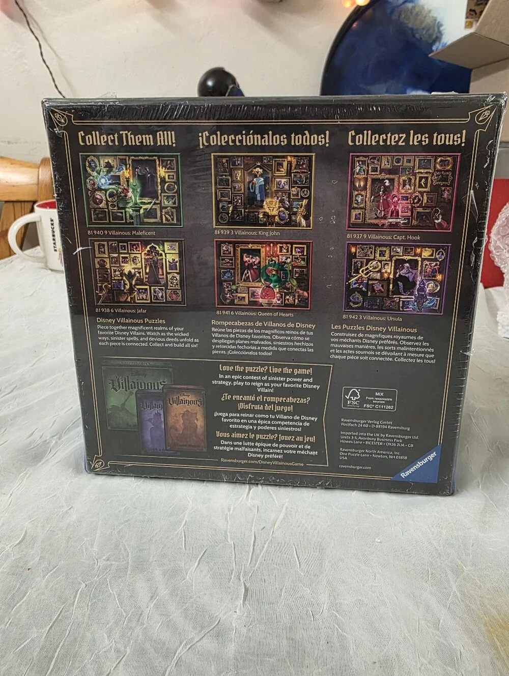 Ravensburger Disney Villainous Jafar 1000-Piece Puzzle – Black & Gold Artwork